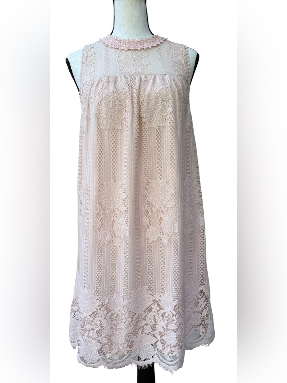 No Boundaries Pink Lace Layered Top